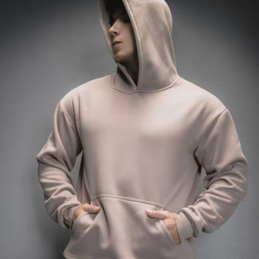 American-style Heavy Polar Fleece Casual Training Running Hooded Sweater