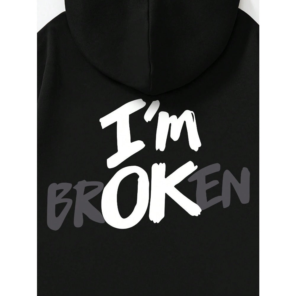 I am Broken Men's Hip Hop Hoodie