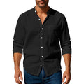 Long Sleeve Stand Collar Shirt With Pockets