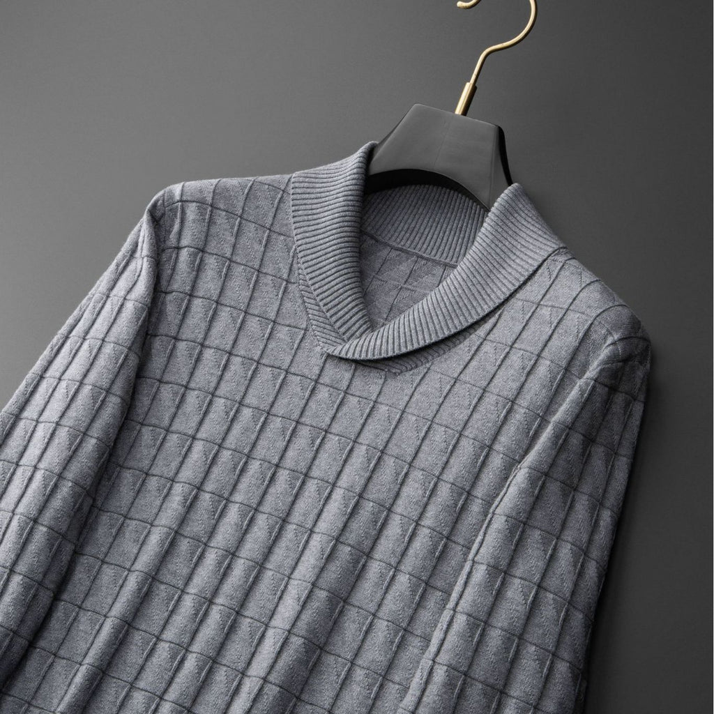 Men's Warm V-neck Sweater