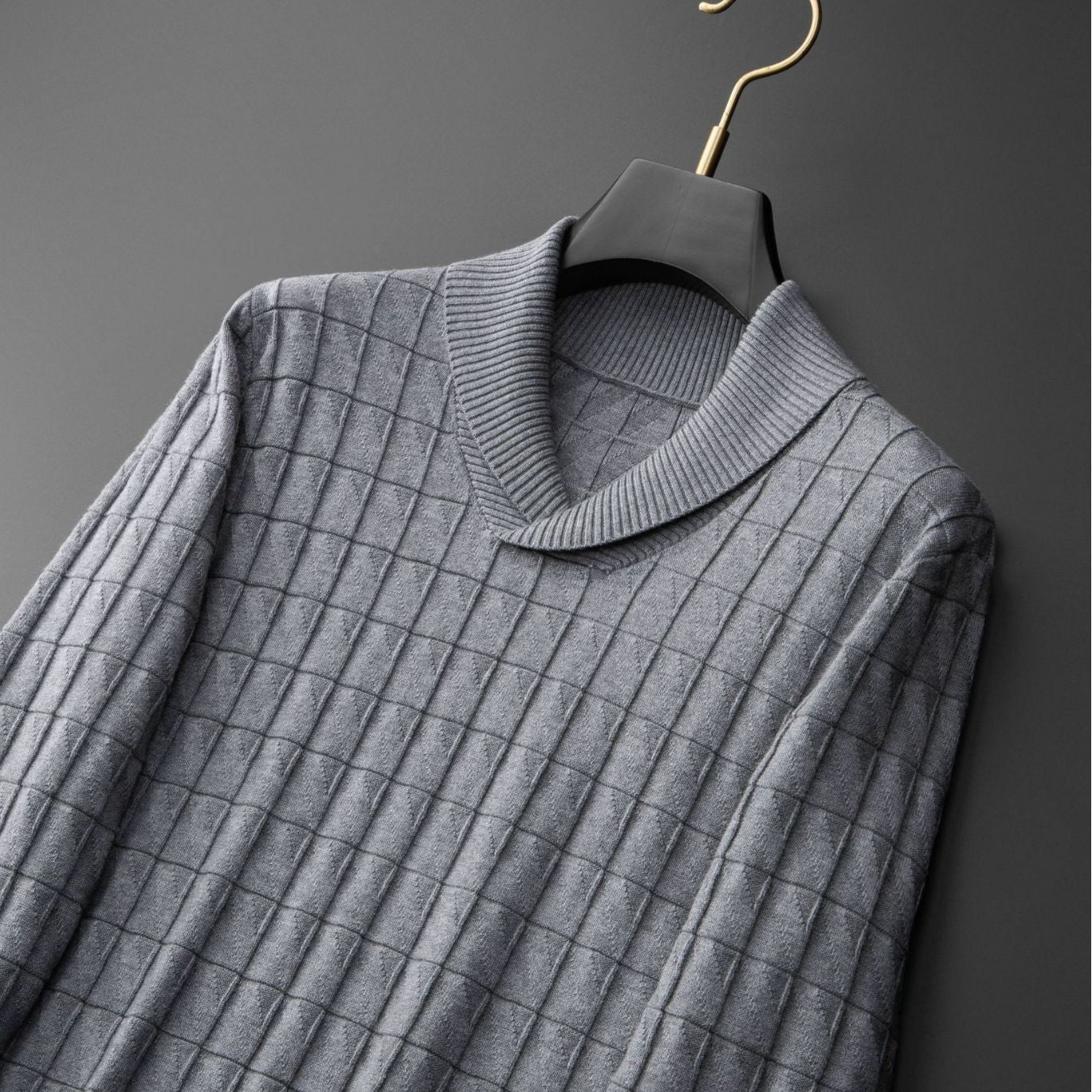 Men's Warm V-neck Sweater