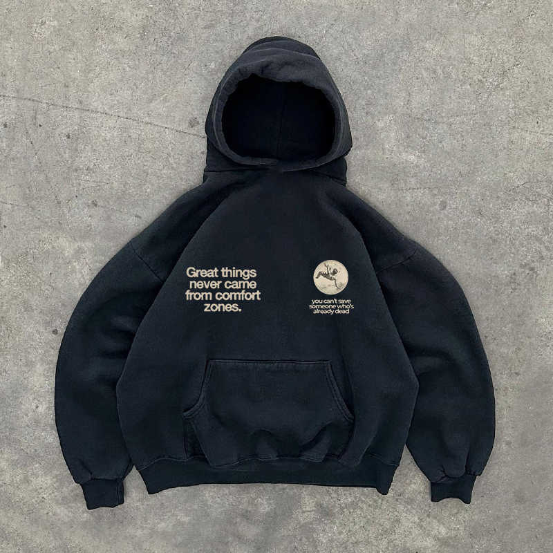 Retro Street Loose Couple Hooded Sweater