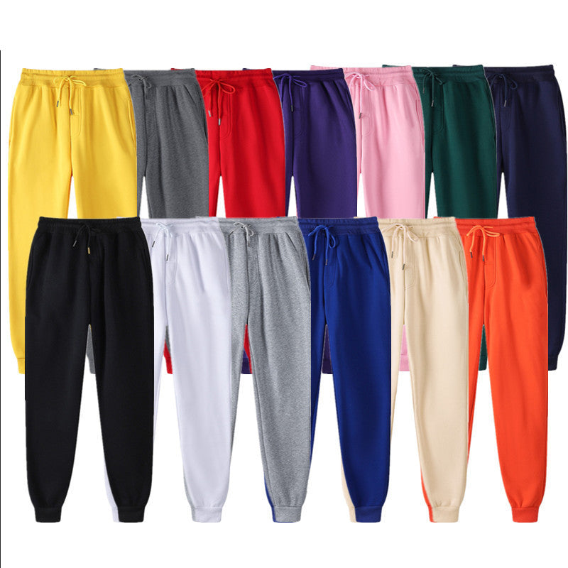Hip Hop Fleece Casual Pants Men