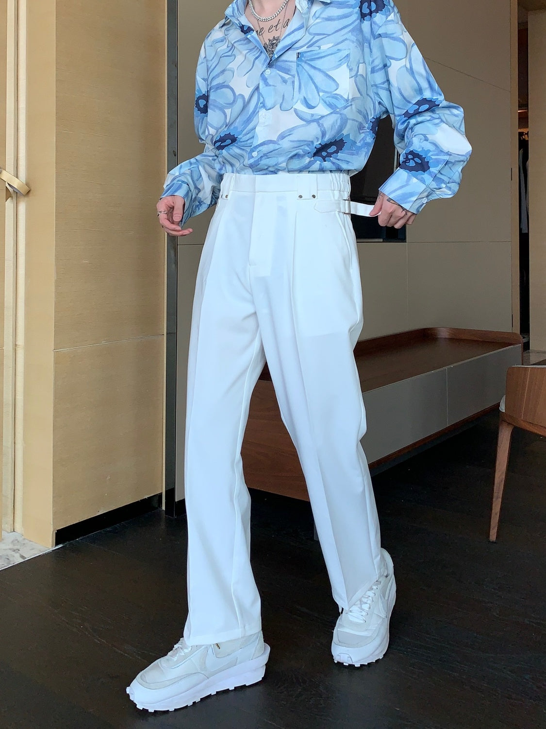 Men's Formal Casual Straight Trousers