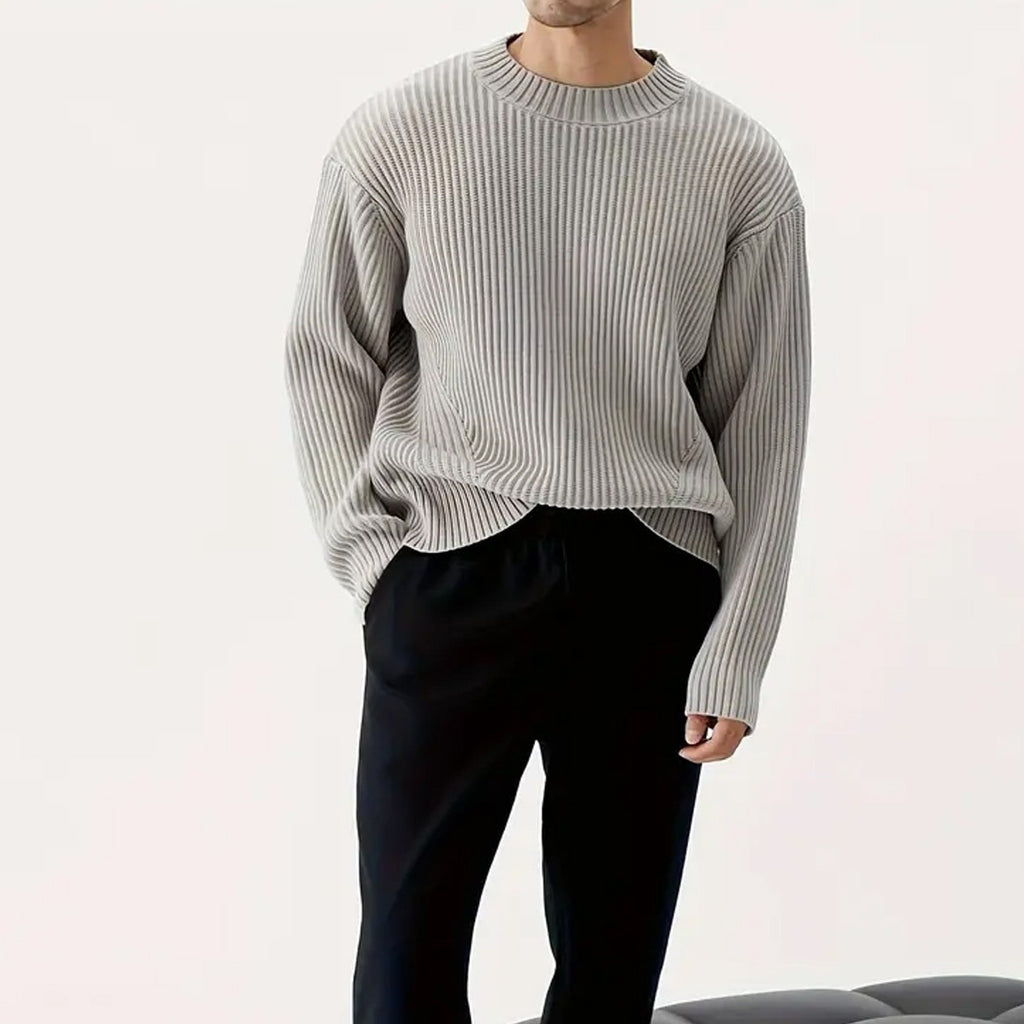 Ins Round Neck Korean Style Sweater Men