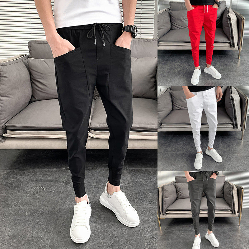 Slim Solid Color Harlan Trousers