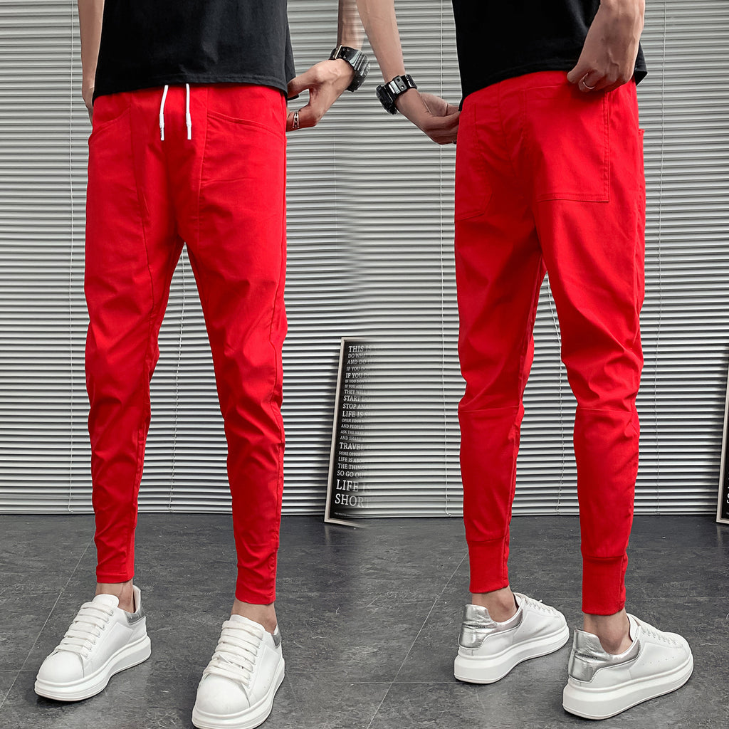 Slim Solid Color Harlan Trousers