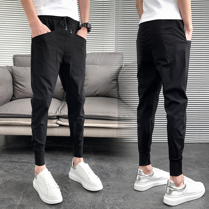 Slim Solid Color Harlan Trousers