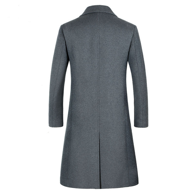 Woolen trench coat for men