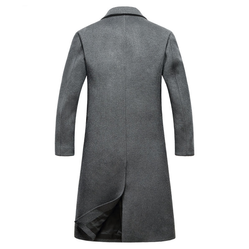 Woolen trench coat for men