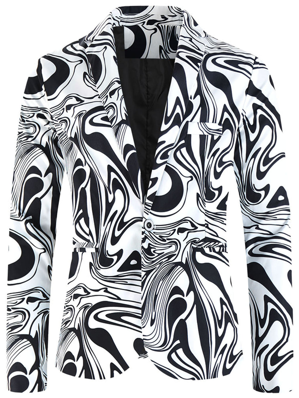 One Button Printing Leisure Suit men