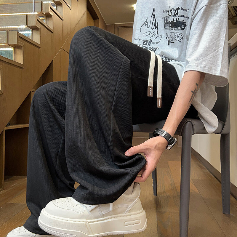 Men's Summer Versatile Loose Drooping Straight Casual Pants