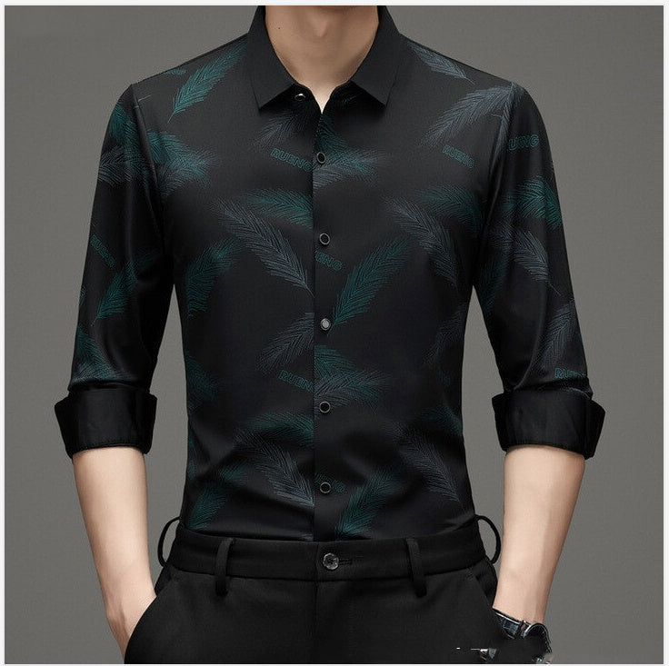 Long Sleeve black Shirt Men