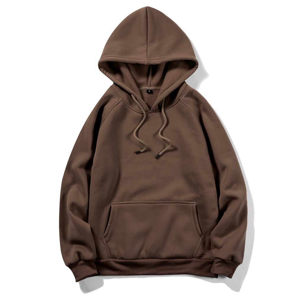 Loose Cool Blank Fleece hoodie Men's