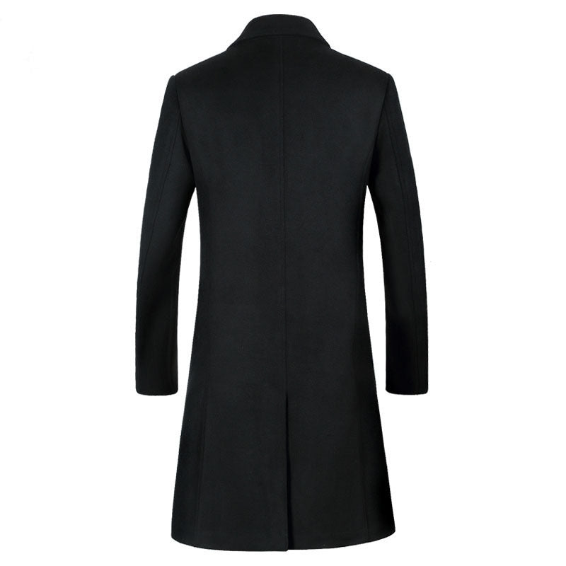 Woolen trench coat for men