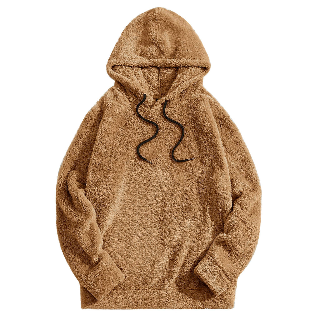 Autumn And Winter Thickening Double-sided Velvet Casual Hooded Sweater