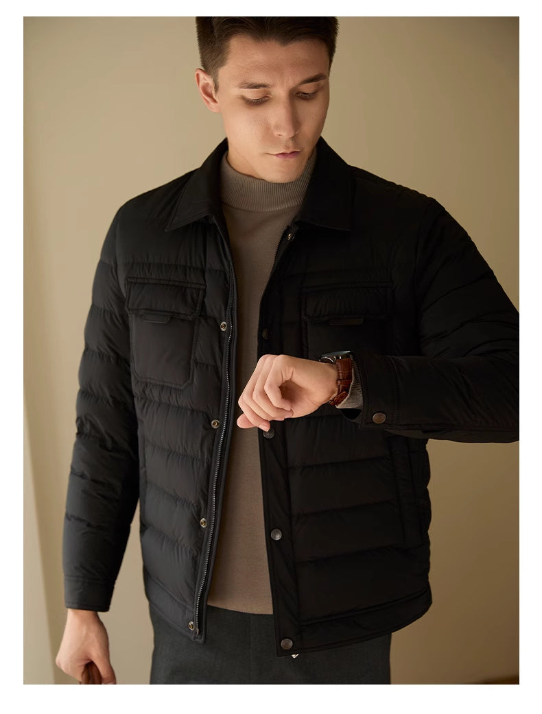 Street Style Large Pocket Washed Gradient Tooling Paratrooper jacket