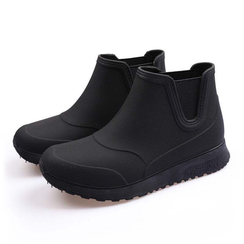 Men's Waterproof Non-slip Outdoor Soft Rubber Sole Rain Boots