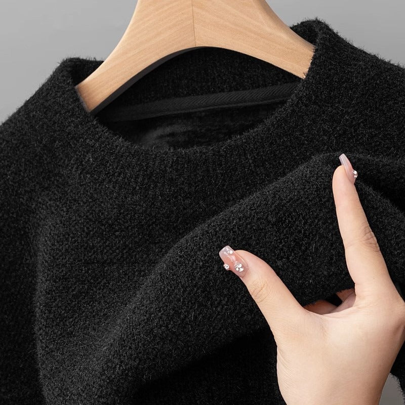 Men's Single-layer Fleece-lined Bottoming Shirt