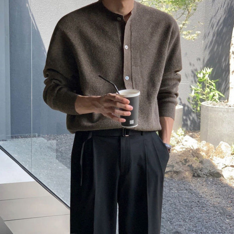 Cardigan Long Sleeve Men's Loose Sweater