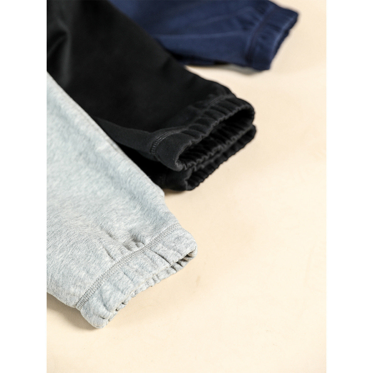 Slightly Loose Drawstring Grey Trousers For Men