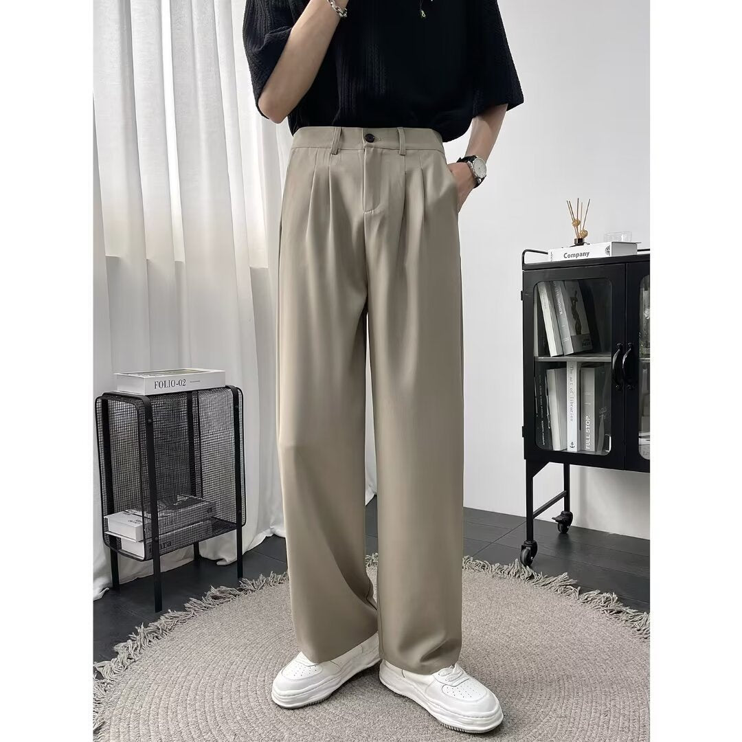 High-grade Black Weila Anti-wrinkle Suit Pants