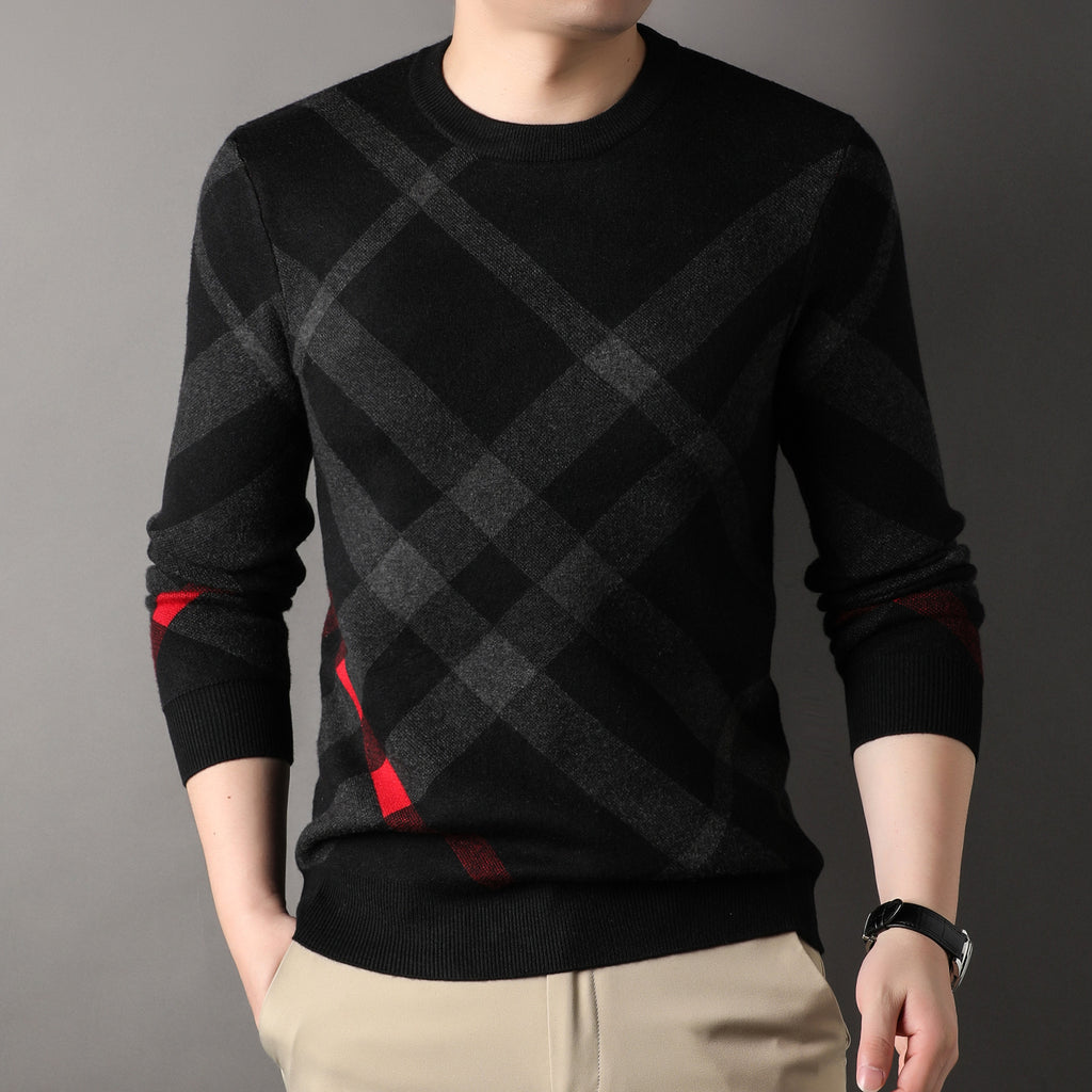 Men's Casual Loose Print sweater
