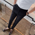 Embroidered Men's Slim Casual Western Trousers