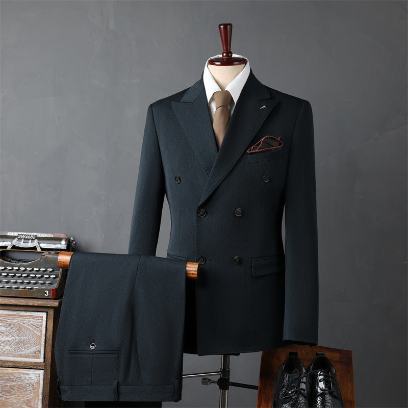 Men's Double Breasted Business Suit