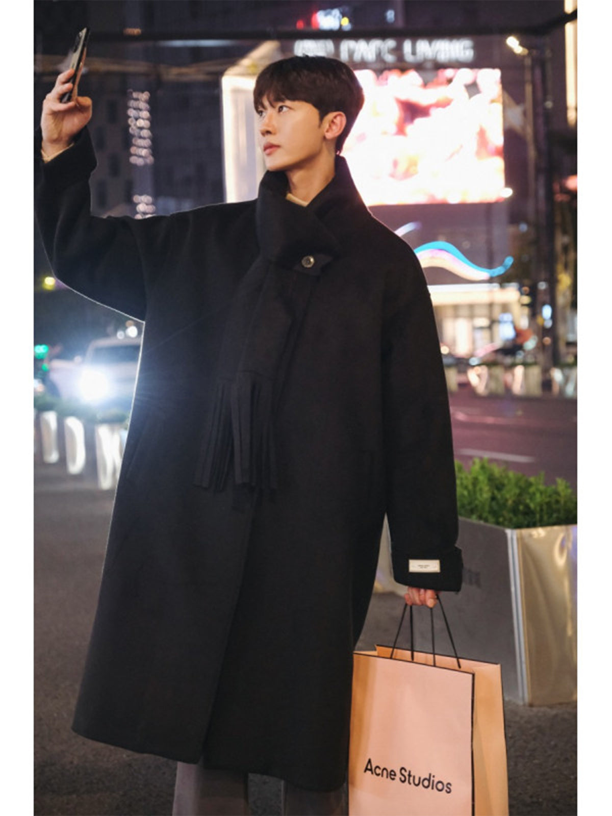 Men's Autumn And Winter Yuppie British Style trench coat