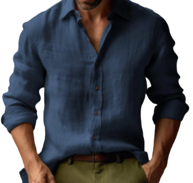 Solid Color Long Sleeve Shirt