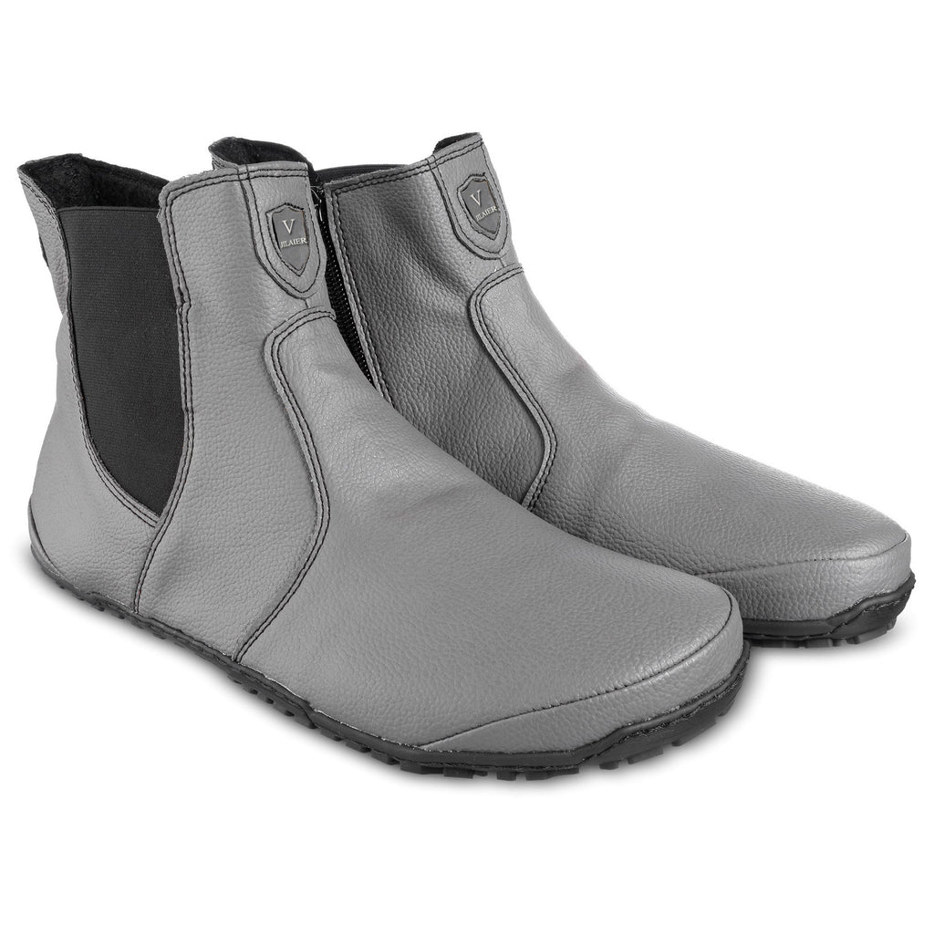 Men And Women Wear Round Toe Color-blocking Single Boots