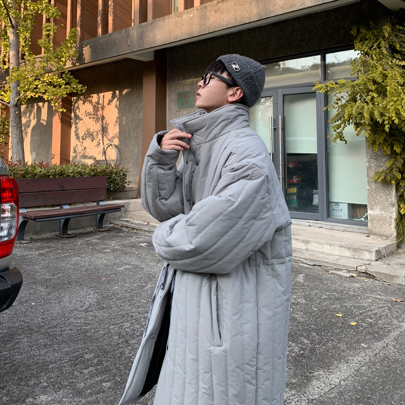 Mid-length Cotton Coat For Men