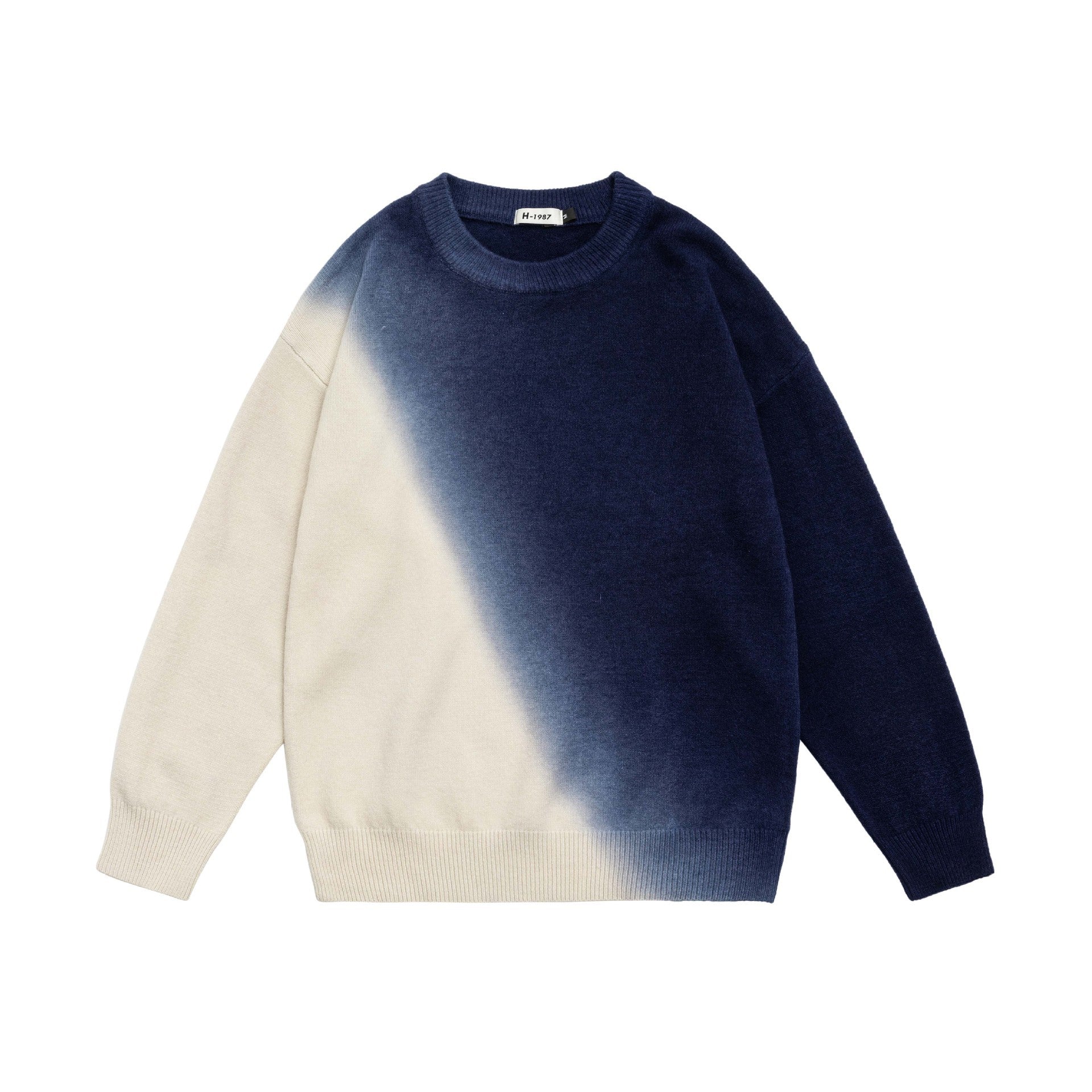 Retro Gradient Sweater For men