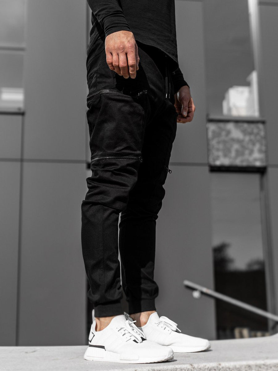 Multi Pocket Men Tethered Pants