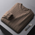 Men's Thick Cotton Solid Color Fur sweater
