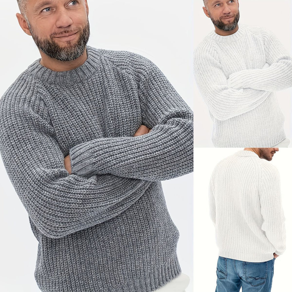 Loose Daily Casual Round Neck Men's Pullover sweater