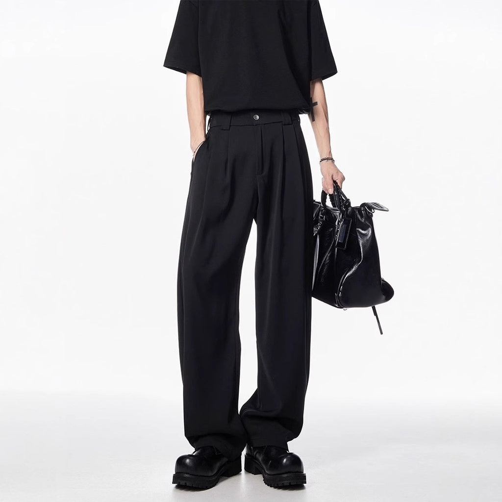 Personality Drape Ice Silk Leggings Men