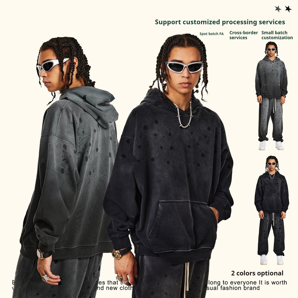 Autumn Heavy Craft High Street Men's hooded sweater