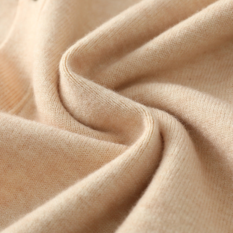 V-neck Knitted Cardigan Coat Men