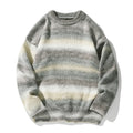 Japanese Gradient Satin Dyed Round Neck Sweater For couple