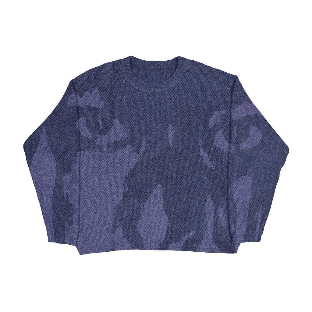 Men's Creative Pattern Printing Loose Casual Sweater