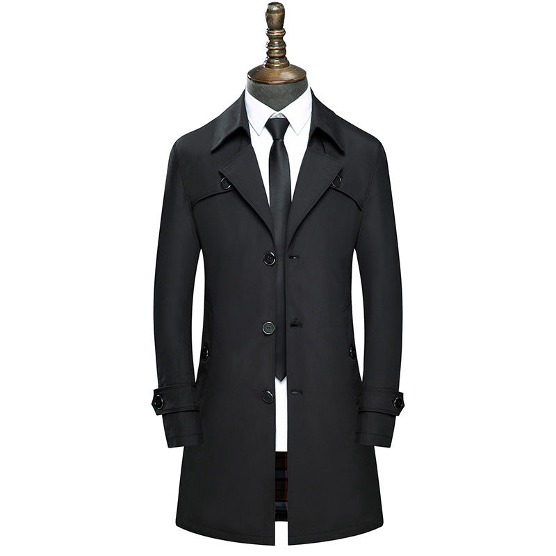 Slim handsome trench coat men