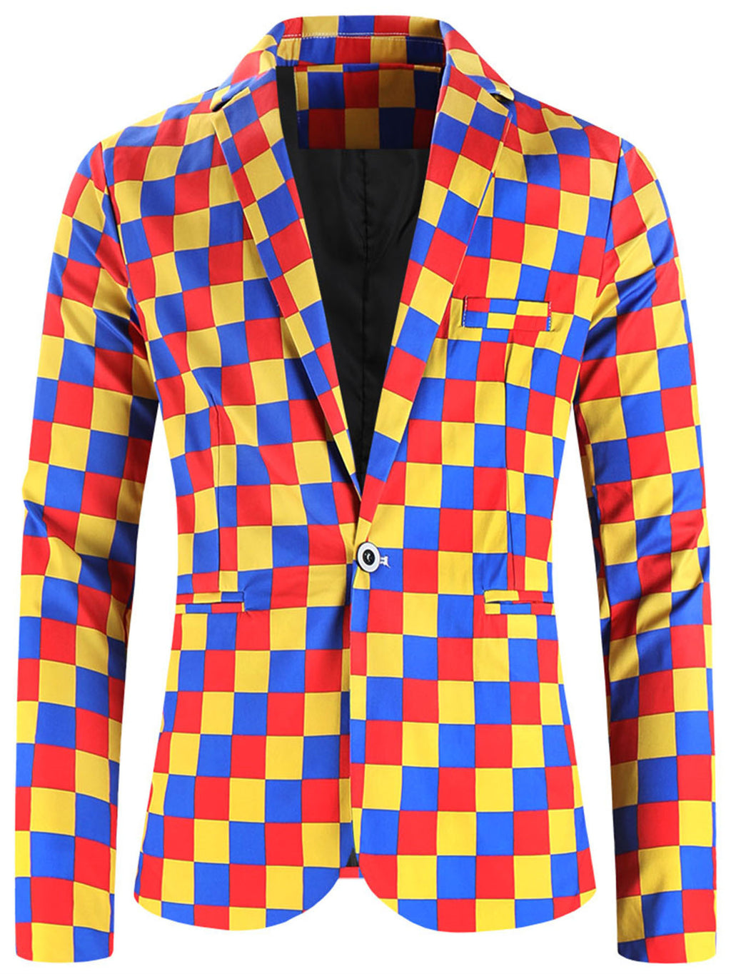 One Button Printing Leisure Suit men