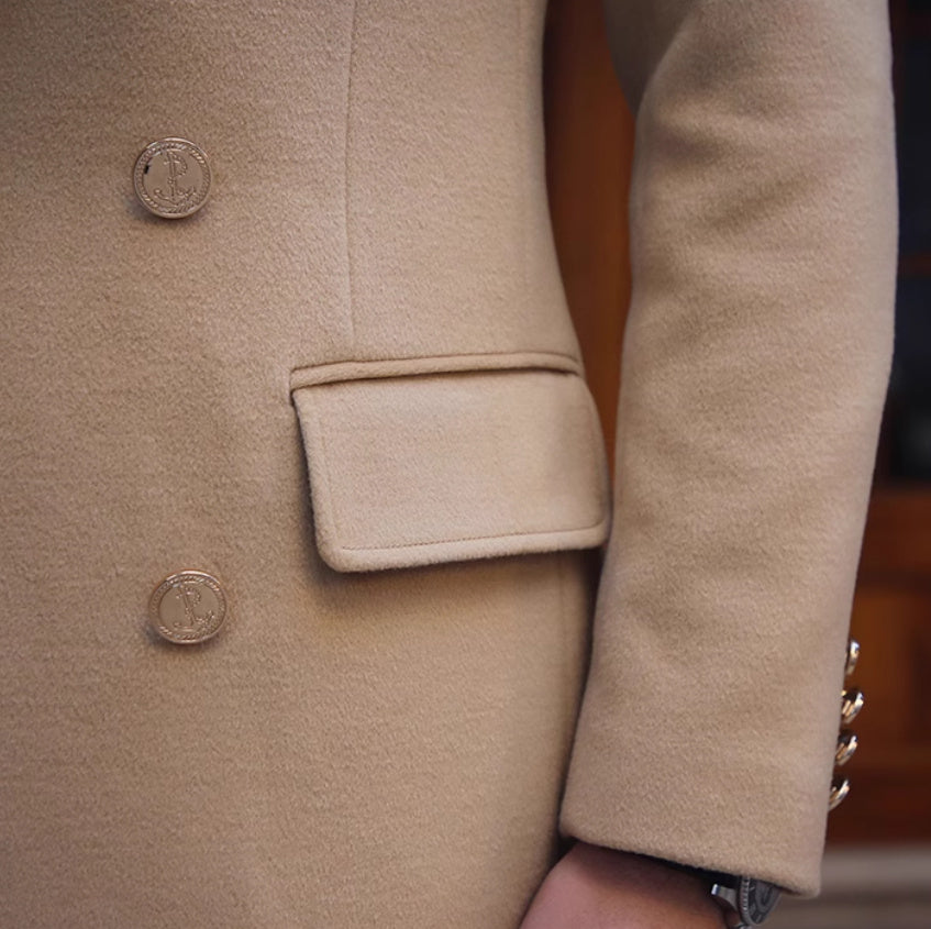 Wool Slim Fit british coat