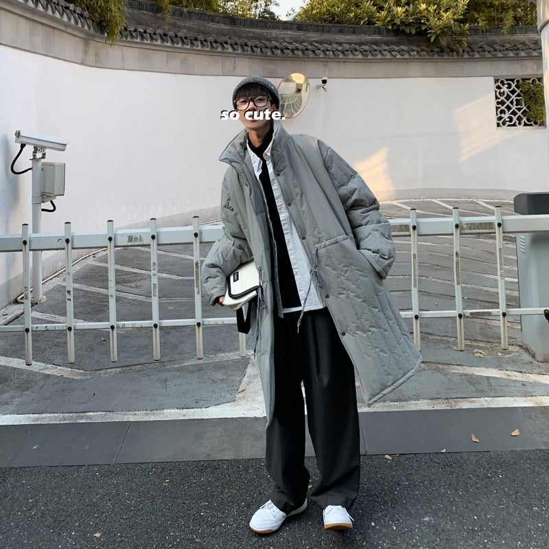 Mid-length Cotton Coat For Men