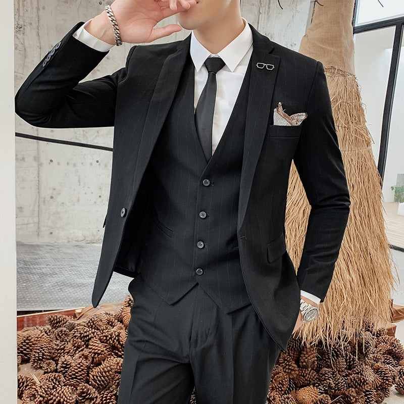 Men's Korean Style Small Suit Professional Business Suit