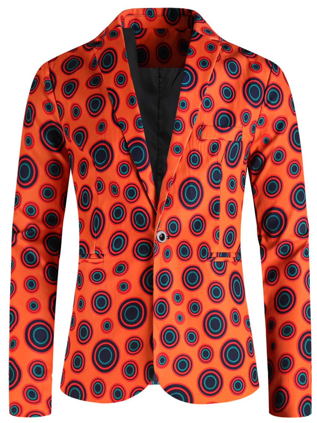 One Button Printing Leisure Suit men