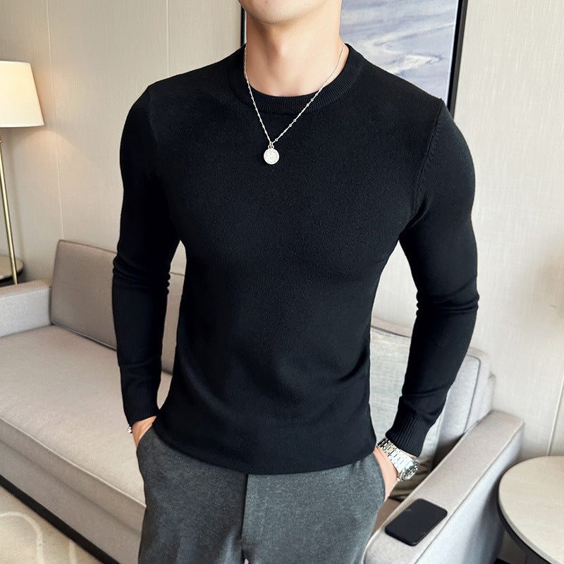 Anti-Pilling Round Neck Sweater For Men