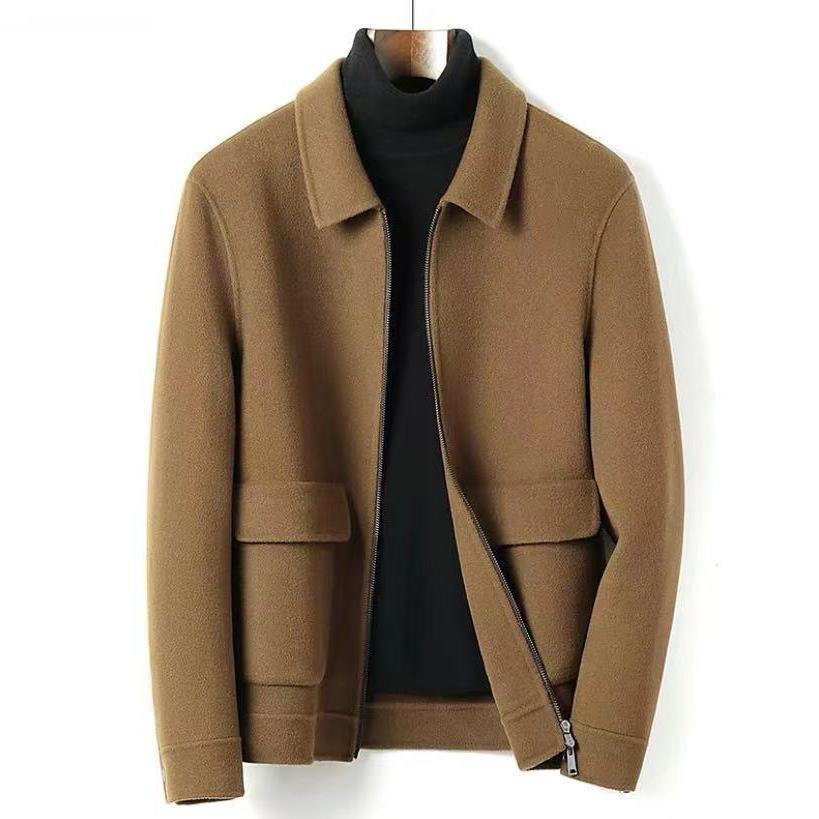 Men's Thickened Double-sided Casual Woolen Coat